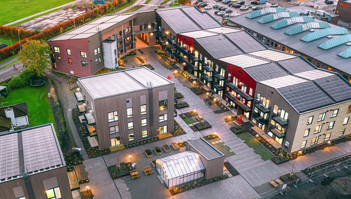 NTE står som eier og drifter av energisentralen gjennom det felles selskapet Tobb Energi. Foto: Skanska
