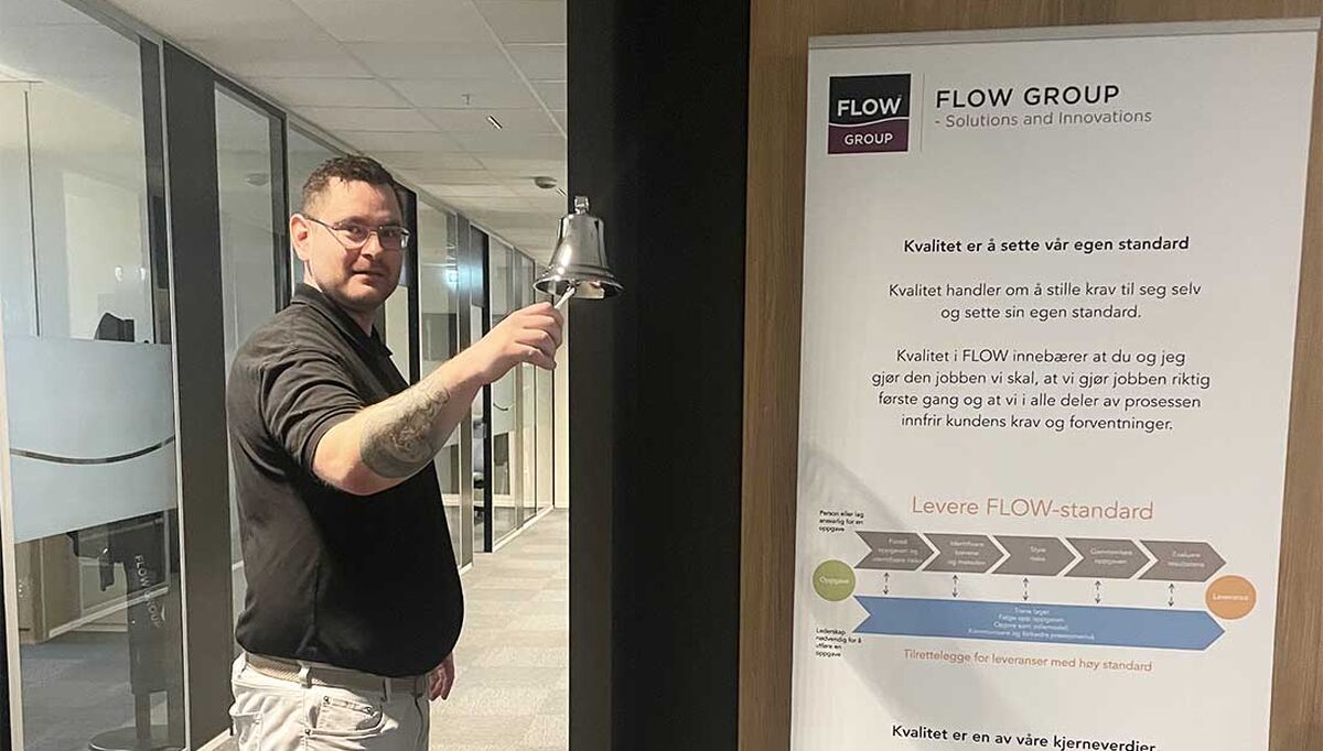 Christopher Fagerland kommer fra Caverion hvor han har hatt ulike roller i sine 17,5 år som ansatt der. Oppstarten i FLOW Elektro Sør-Vest har startet over all forventning, å ringe i bjella for nye oppdrag, er noe han gjerne gjør ofte.