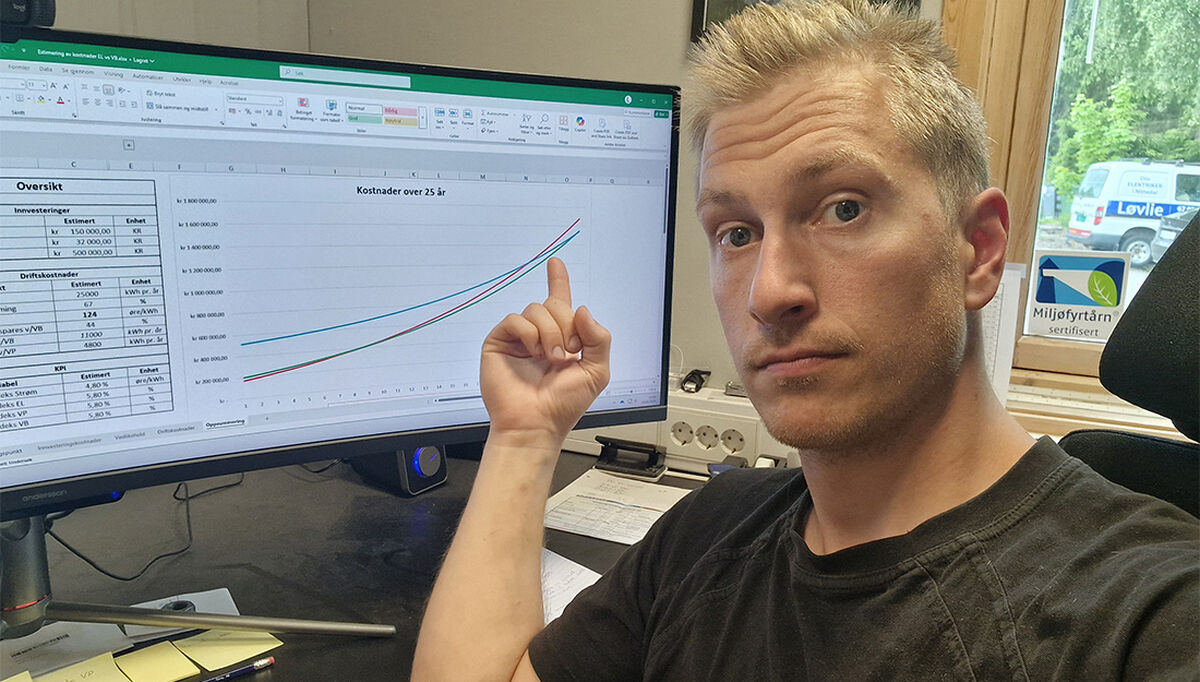 - I mange år ble vannbåren varme sett på som det riktige og selvfølgelige valget i nye boliger. I moderne boliger med lavt energibehov, som følger TEK17 standarden, er det ofte et overdimensjonert og kostbart system, påpeker daglig leder Sindre Krågsrud i Løvlie AS.