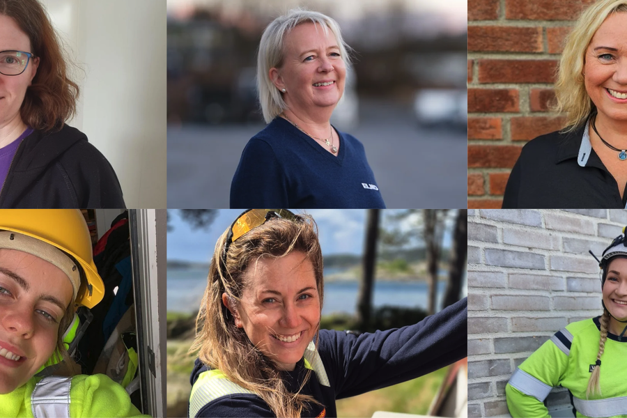 Her er årets kandidater til tittelen Elektrokvinnen 2025. Fotocollage:: EFO