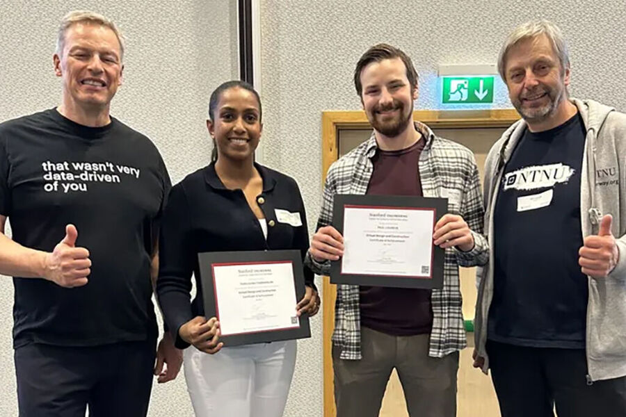 Tre ansatte i Bravida har fullført den ettertraktede VDC-sertifiseringen gjennom NTNU og Stanford University.