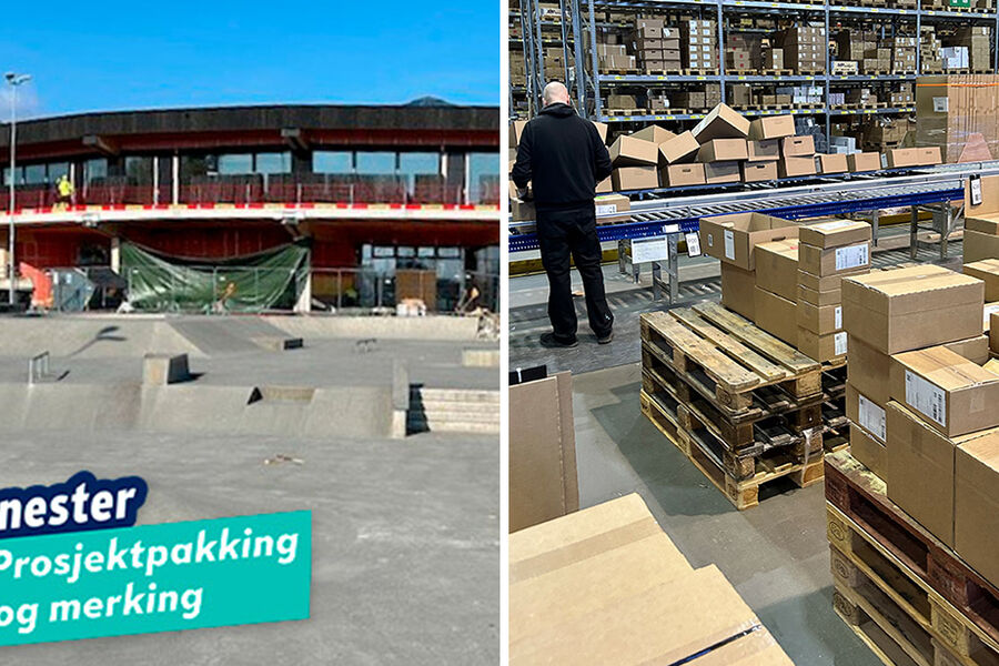 Varene pakkes, sorteres og merkes etter kundens ønske.