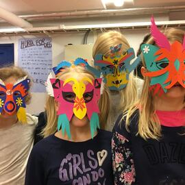 Fotografi av meksikanske masker