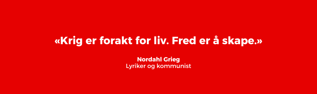 Krig er forakt for liv