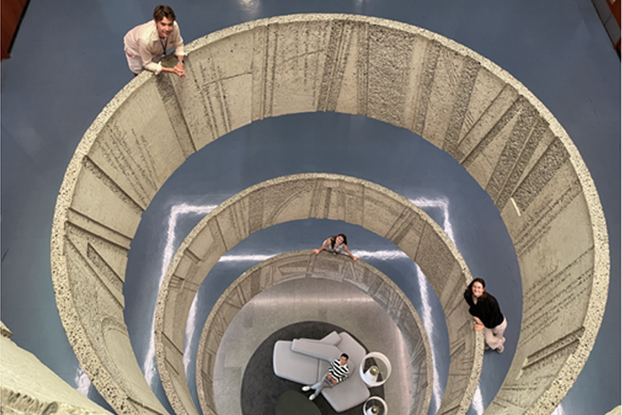 Sommerstudenter hos NVE. Foto: NVE