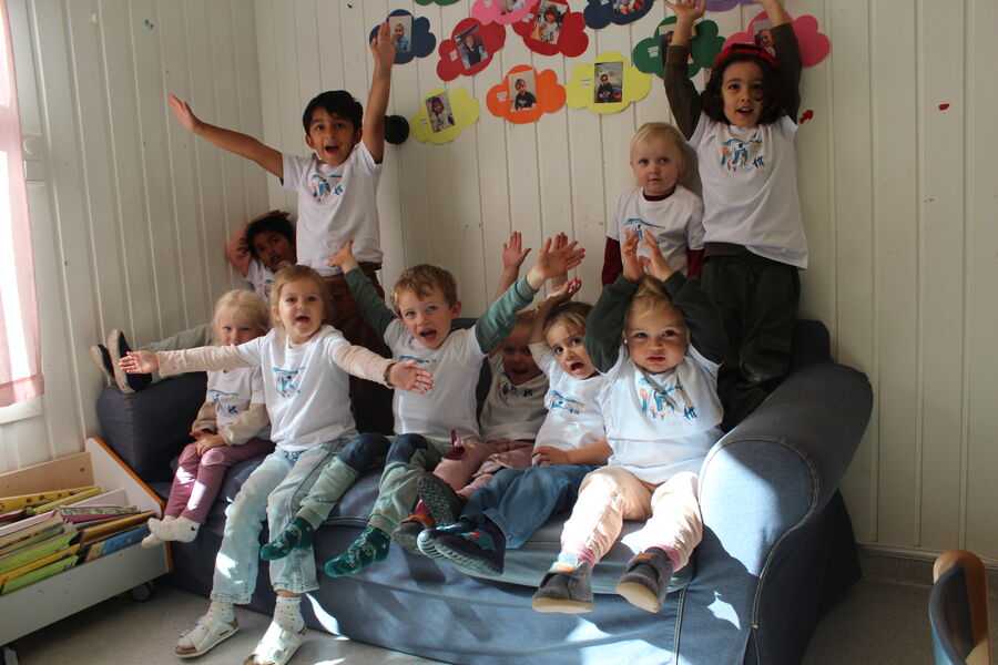 Barnehager over hele landet deltar i konkurransen. Nå kjemper Stabekk barnehage om toppremien. Foto: Noova