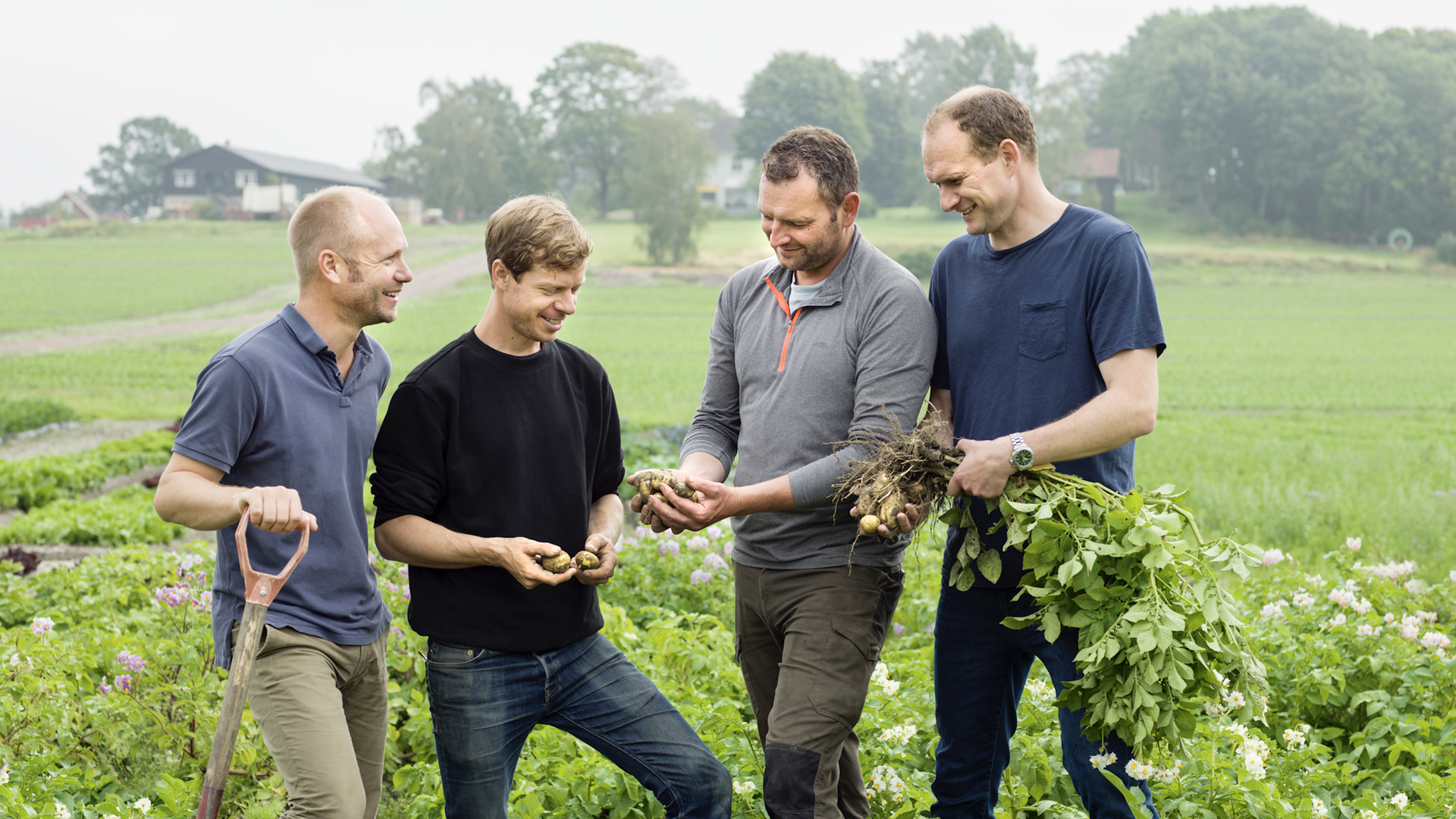 …. Bjertnæs & Hoel eies og drives av brødreparene Åsmund og Lars Bjertnæs, Øystein Hoel og Henrik Raastad-Hoel. Foto: Caroline Roka