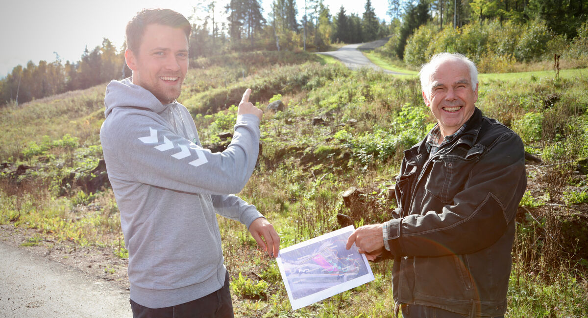 - Vi håper skileiken vi bygger for barn sentralt i dette området blir et viktig bidrag til rekrutteringen, sier Håkon Kjølstad Nilsen og Aksel Bogstad