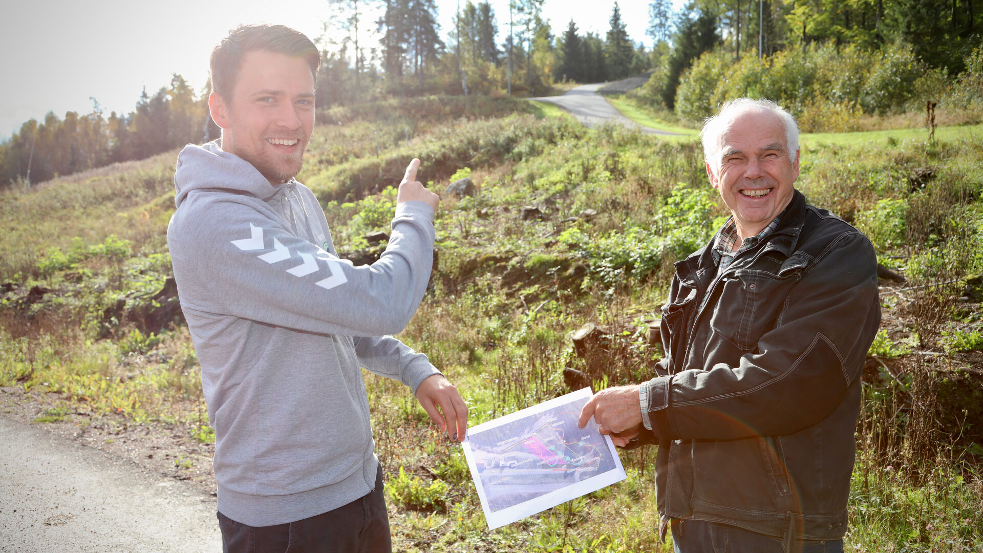 - Vi håper skileiken vi bygger for barn sentralt i dette området blir et viktig bidrag til rekrutteringen, sier Håkon Kjølstad Nilsen og Aksel Bogstad