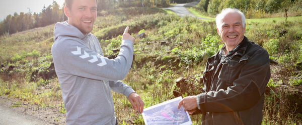 - Vi håper skileiken vi bygger for barn sentralt i dette området blir et viktig bidrag til rekrutteringen, sier Håkon Kjølstad Nilsen og Aksel Bogstad