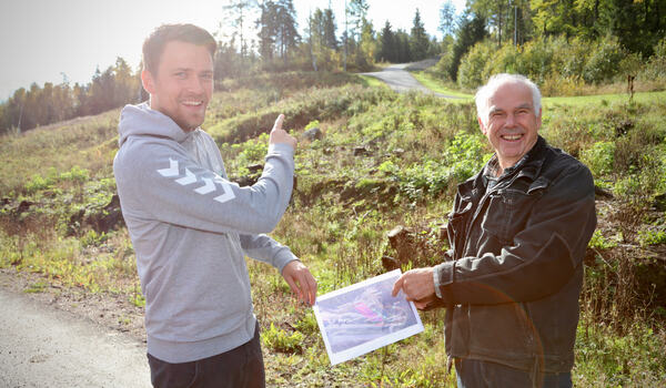 - Vi håper skileiken vi bygger for barn sentralt i dette området blir et viktig bidrag til rekrutteringen, sier Håkon Kjølstad Nilsen og Aksel Bogstad