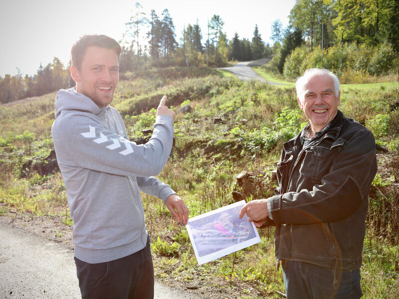 - Vi håper skileiken vi bygger for barn sentralt i dette området blir et viktig bidrag til rekrutteringen, sier Håkon Kjølstad Nilsen og Aksel Bogstad