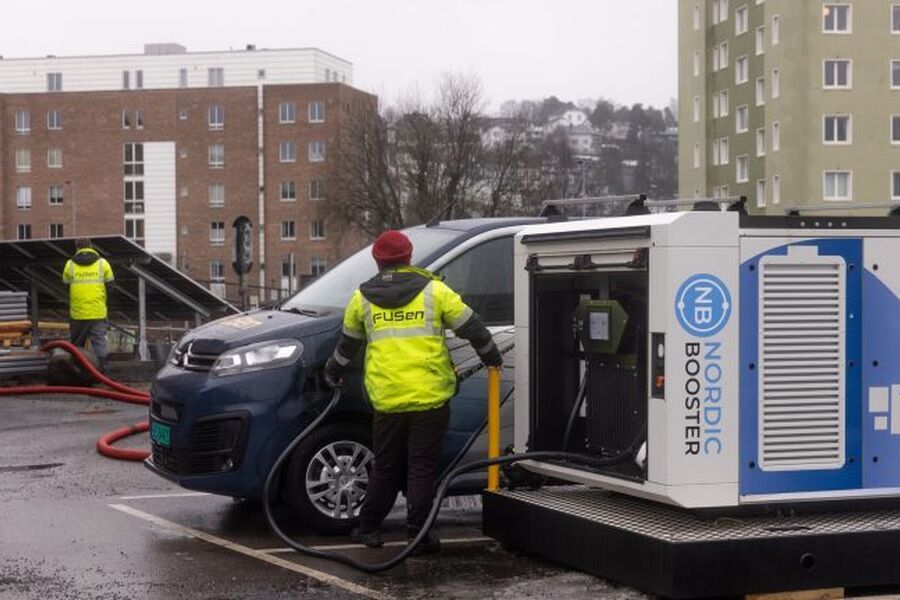 Batterisystemet er utviklet og produsert av Nordic Booster i Rælingen. Foto: Akershus Energi