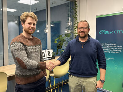 Jehans Storvik i OffCenit og Gaute Wangen i Diri