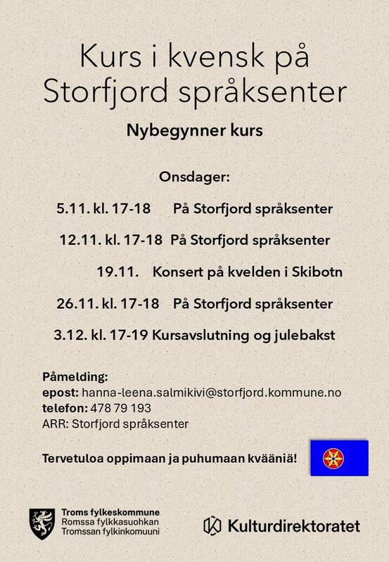 Invitasjon-Kvensk kurs høst 2025