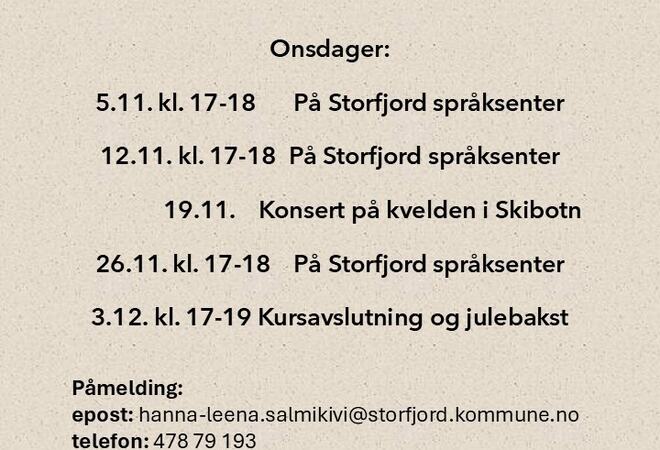 Invitasjon-Kvensk kurs høst 2025