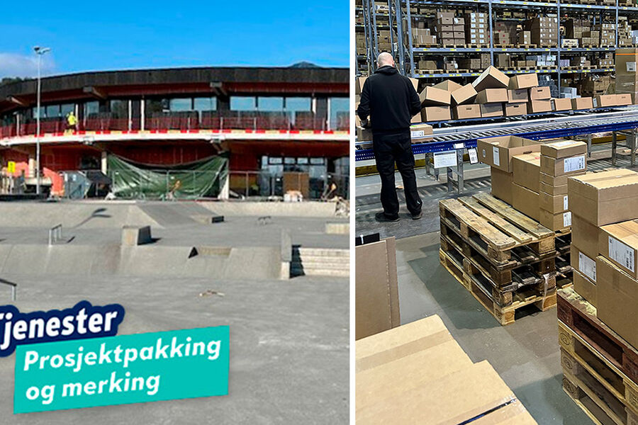 Varene pakkes, sorteres og merkes etter kundens ønske. Varene pakkes, sorteres og merkes etter kundens ønske.