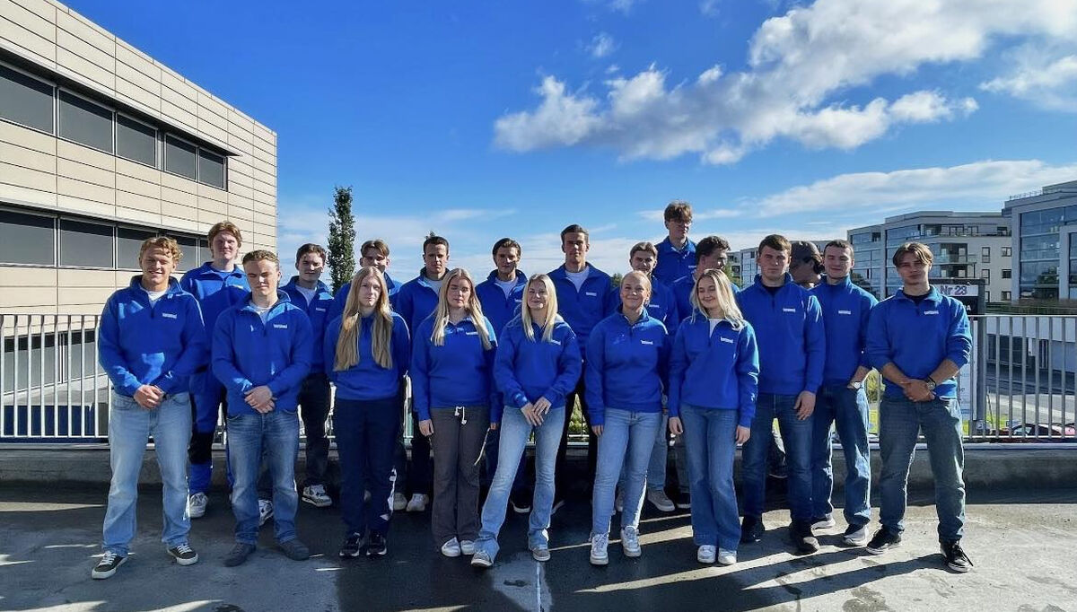 Disse lærlingene jobber for Årets lærebedrift for elektrobransjen.