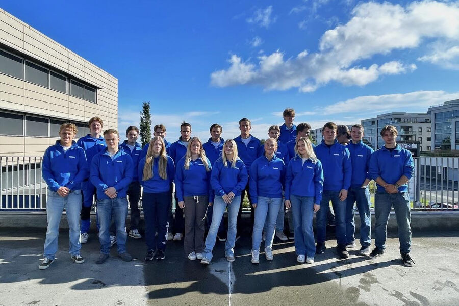 Disse lærlingene jobber for Årets lærebedrift for elektrobransjen.