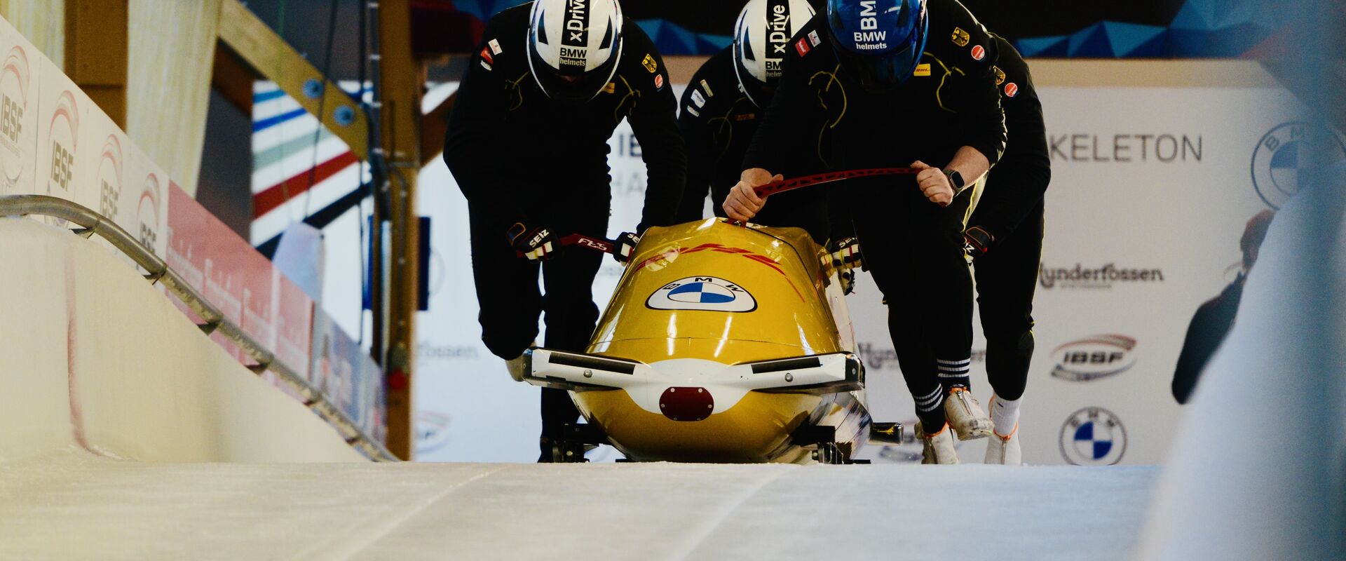 Full fart i Lillehammer bob- og akebane