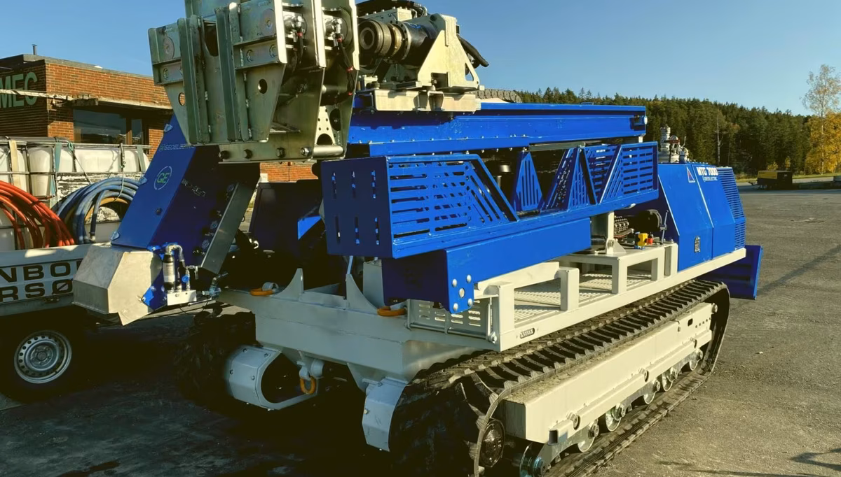 Det konkursrammede selskapet har hatt to borerigger som de ikke får brukt på grunn av krav om nullutslipp for anskaffelser i det offentlige og blant større entreprenører. Foto: Norsk Grunnboring As Det konkursrammede selskapet har hatt to borerigger som de ikke får brukt på grunn av krav om nullutslipp for anskaffelser i det offentlige og blant større entreprenører. Foto: Norsk Grunnboring As