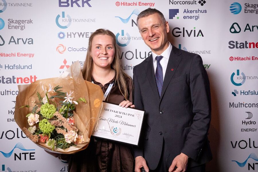 I fjor ble energimontør Anne Marte Mehammer utropt som vinner.  Foto: Kraftkvinnene