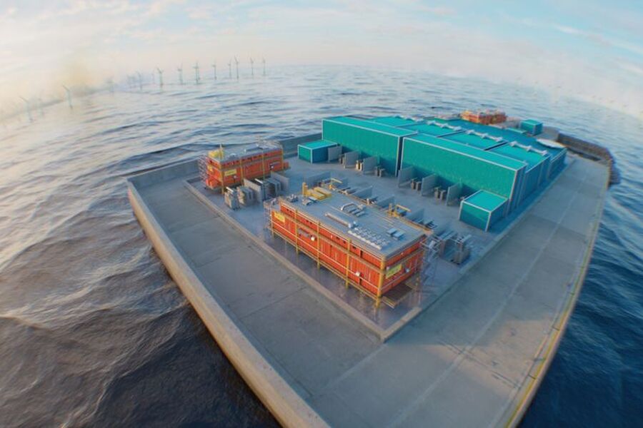 Aeron leverer teknisk HVAC-R-installasjon til Princess Elisabeth Island i Belgia. Foto: AF Gruppen