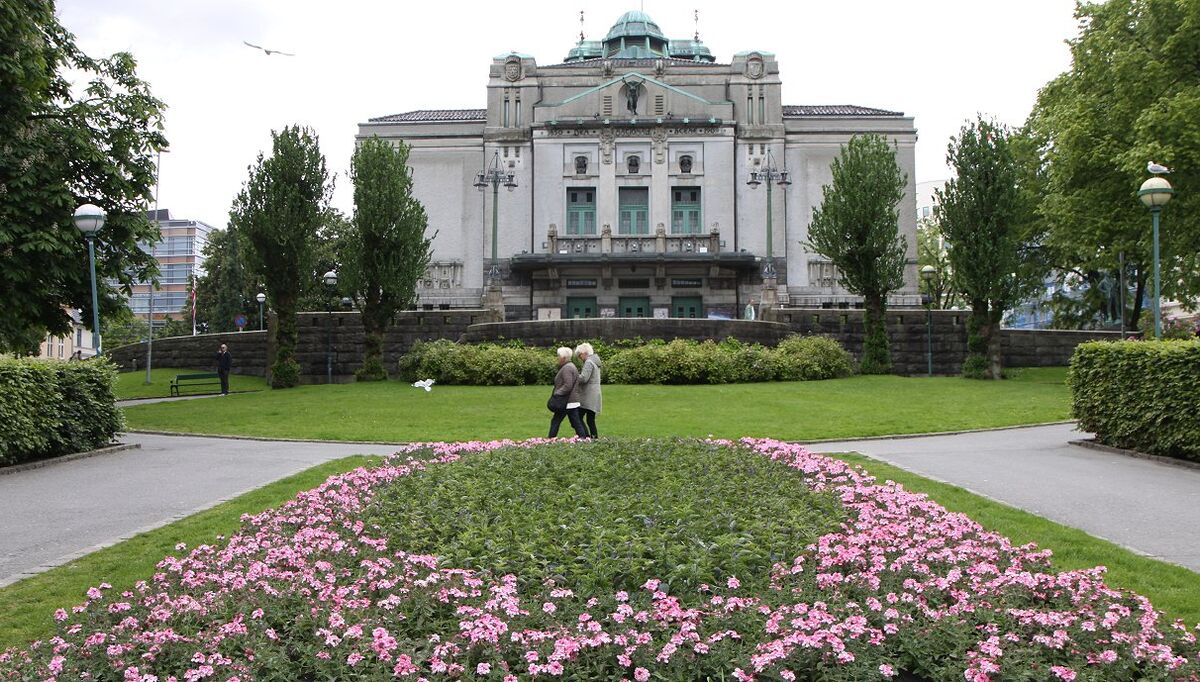 Rehabiliteringen og GKs arbeid i prosjektet er planlagt ferdigstilt i 2027. Foto: Den Nationale Scene. Rehabiliteringen og GKs arbeid i prosjektet er planlagt ferdigstilt i 2027. Foto: Den Nationale Scene.
