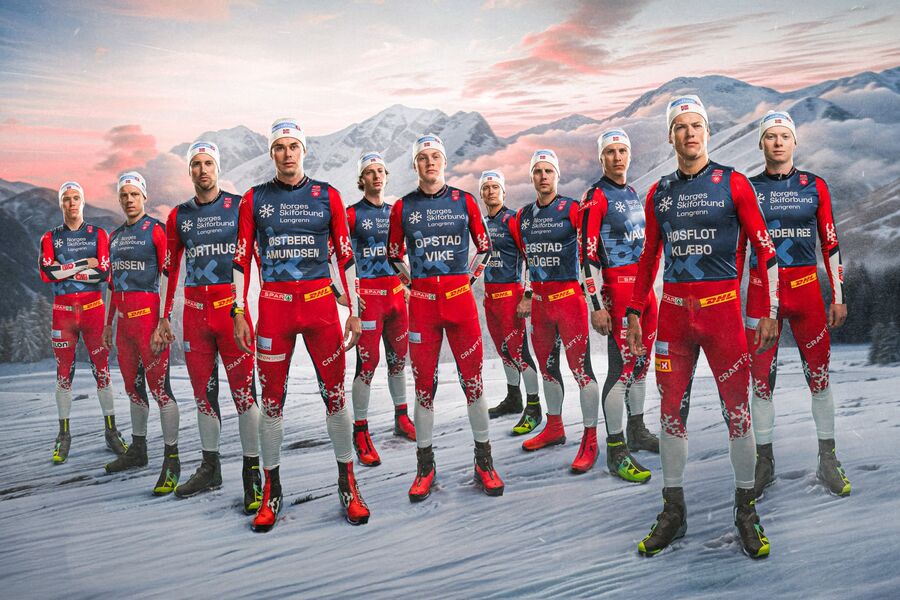 Det er et stort apparat som bidrar til resultatene for det norske skilandslaget. Sensorteknologi fra Elotec er en liten, men viktig brikke i suksessen.  Foto: Norges Skiforbund