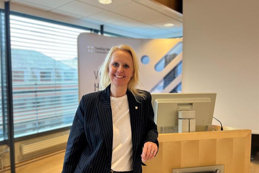 Ingvill Dalseg, leder for hovedutvalg næring og industri i Trøndelag fylkeskommune. Foto: Ida Valsø, Trøndelag fylkeskommune.