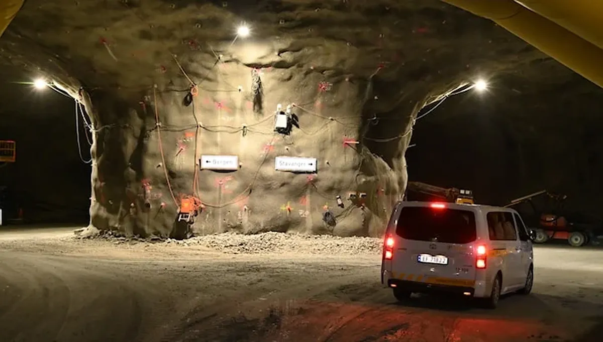 Rogfast er en 27 km lang undersjøisk tunnel som bygges mellom Randaberg og Bokn. Foto: Statens vegvesen