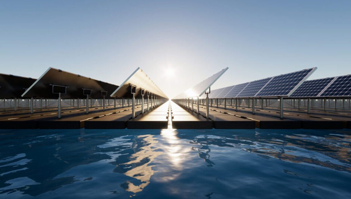 Flytende solstrømanlegg finnes allerede. Men pilotanlegget som nå bygges i Trondheim, skal også produsere varme. Målet er å gi mer energi til kraftkrevende industri. Illustrasjonsfoto: iStock