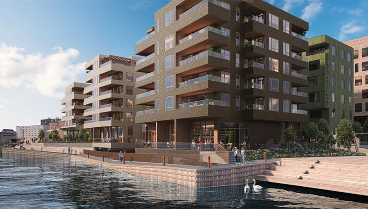 Skien Brygge. Fotograf: Skien brygge utvikling AS Skien Brygge. Fotograf: Skien brygge utvikling AS