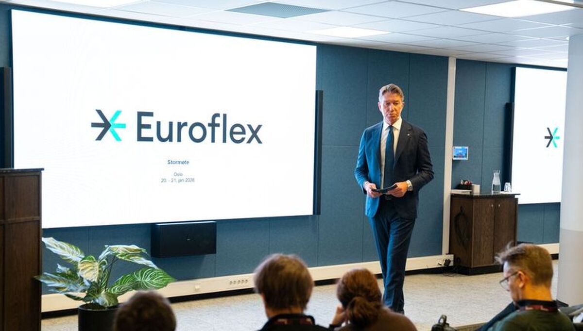 Vi trenger mer kraft raskere, sa Aasland under møtet. Foto: Euroflex