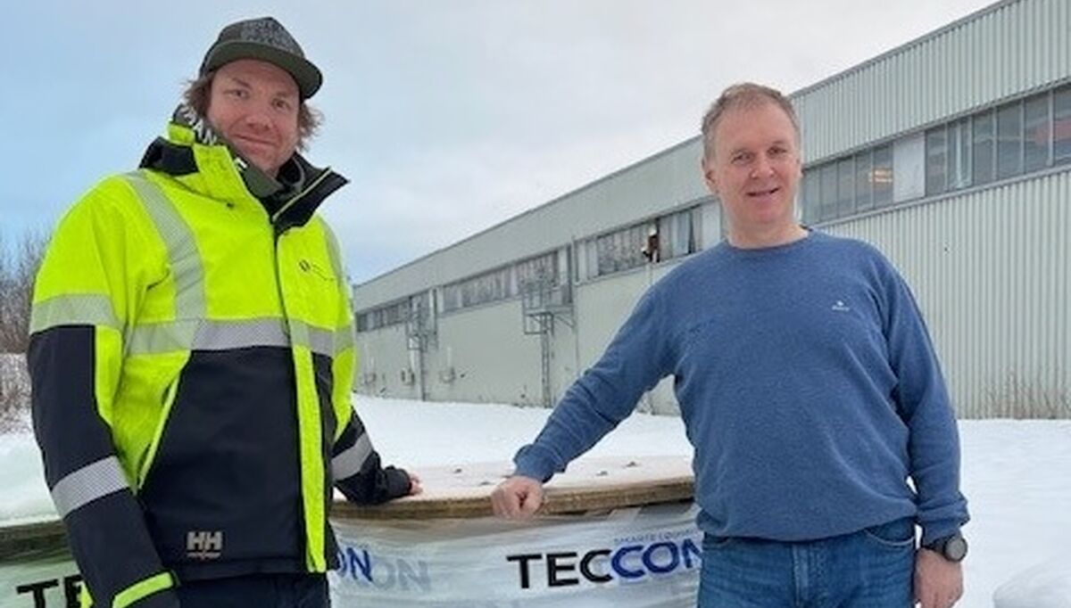 Prosjektleder Sigmund Haug i Strømmen El-installasjon og distriktssjef Øst i TECCON, Stig Lindberg er begge svært godt fornøyd med resultatet av et nært og godt samarbeid.