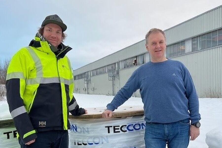 Prosjektleder Sigmund Haug i Strømmen El-installasjon og distriktssjef Øst i TECCON, Stig Lindberg er begge svært godt fornøyd med resultatet av et nært og godt samarbeid.