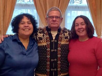 Lederen i Cubaforeningen i Norge, Hugo René Ramos Milanés og Runa Evensen