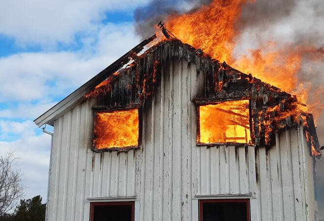 Foto: Vidar Forsaa, Storfjord brann og redning