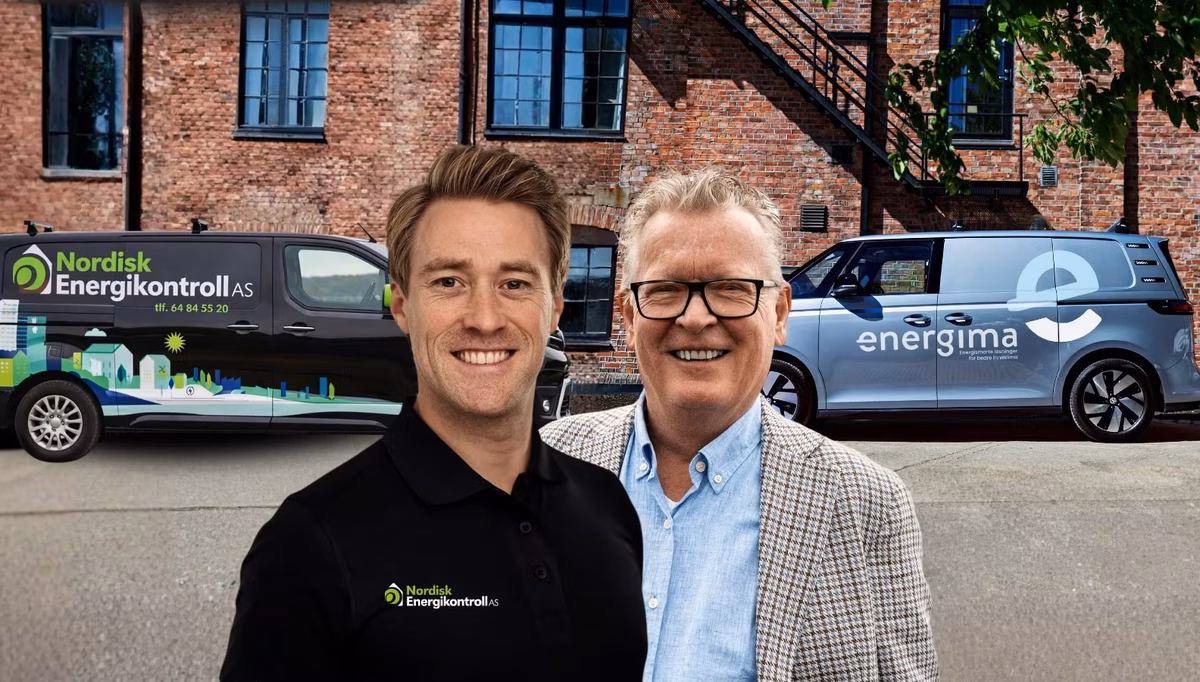 Konsernsjef Morten Hveding Juel og Daglig leder og medeier Olav Feby blir kollegaer