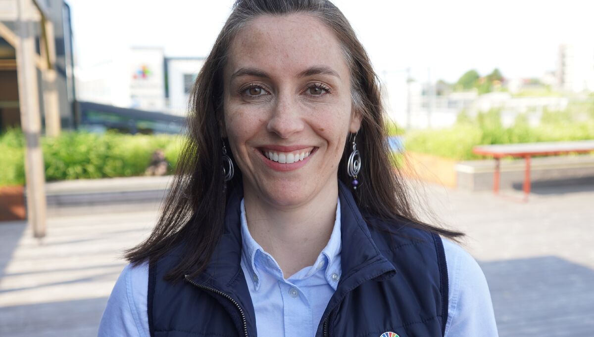 Elisa Gasperini, direktør for bærekraft og samfunnsoppdrag i Ahlsell Norge, uttrykker stor stolthet over at selskapet igjen er tildelt Platinum-utmerkelsen.