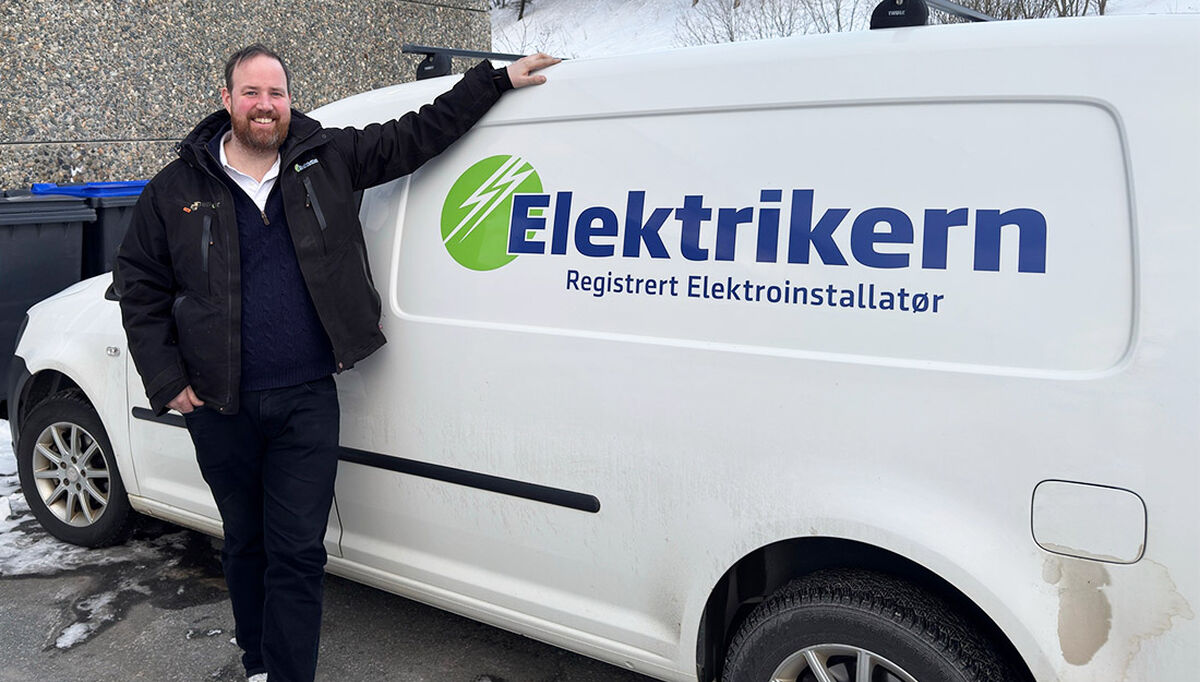 Daglig leder Daniel Weisæth i Elektrikern Bodø, er fornøyd med starten på 2026. - Men vi må være på hele tiden, da konkurransen om oppdragene i Bodø har hardnet til de siste årene.