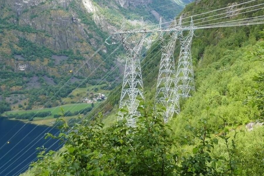 Transmisjonsnett i Sogn og Fjordane. Foto: Velaug Mook/NVE