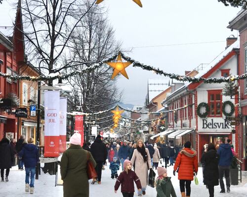 Julestemning i den fineste julegata