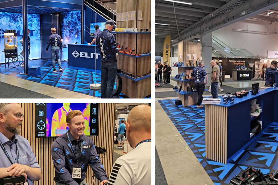 Slik så deler av standen til ELIT ut på Eliaden i 2024. Foto: Ida Finngården