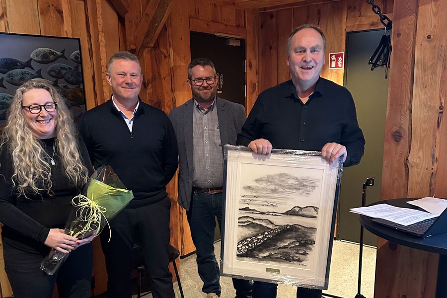 LOS Gruppen er  tildelt Næringsprisen 2025 fra Bømlo Næringsråd. Foto: LOS Gruppen