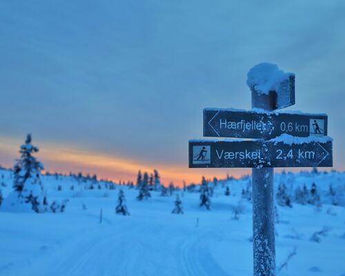 Kald vinterdag i Gausdal