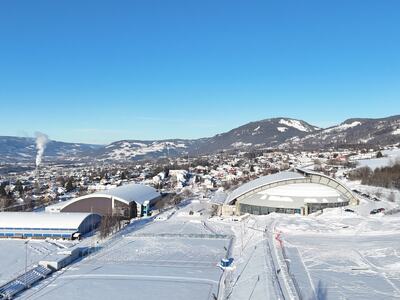 Stampesletta, Håkonshall og Eidsiva arena