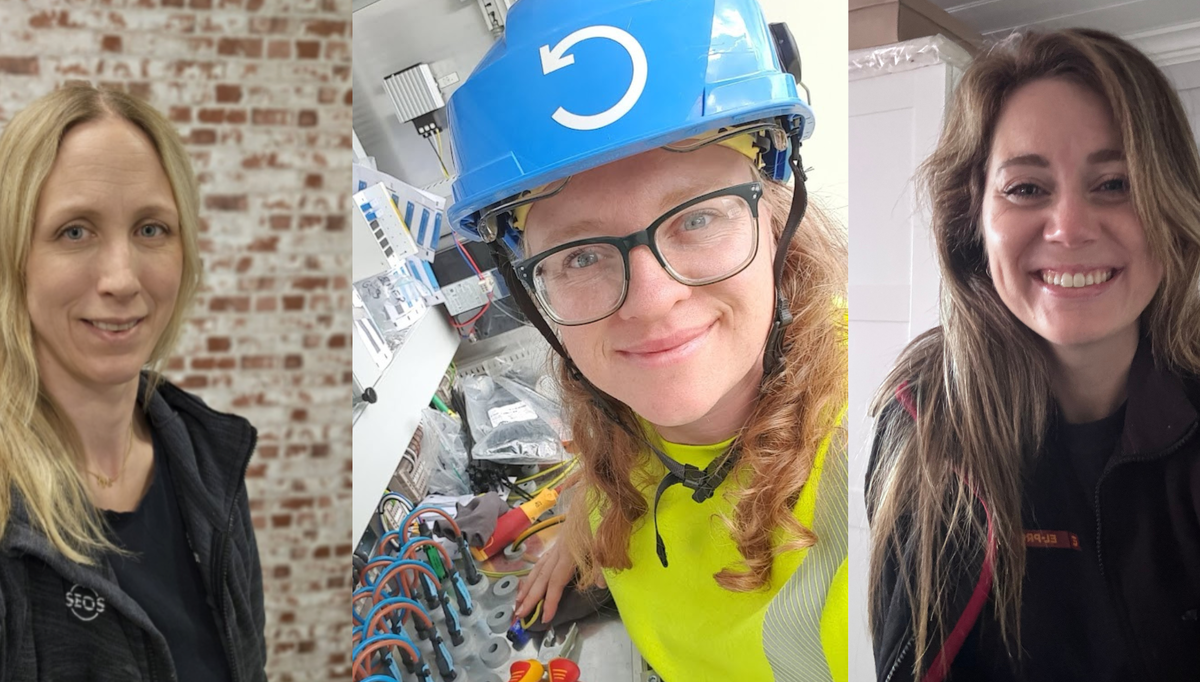 En av disse tre blir Årets Elektrokvinne 2026. Fotocollage: EFO