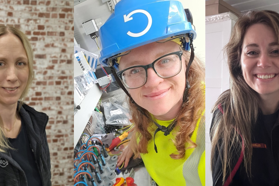 En av disse tre blir Årets Elektrokvinne 2026. Fotocollage: EFO