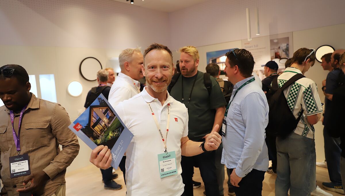 Allerede fra Eliaden åpnet for publikum var det stor pågang hos SG Armaturen. – Veldig hyggelig, sier Key Account Manager Lars Gøran Engebråten.